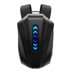 Rucsac Model EVOLVER pentru motociclete cu LED-uri, spatiu depozitare casca, protectie hardshell, ergonomic, port USB, laptop, impermeabil, Negru