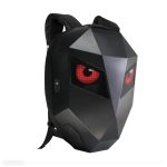 Rucsac Model IRON MAN pentru motociclete cu LED-uri, spatiu depozitare casca, protectie hardshell, ergonomic, port USB, laptop, impermeabil, Negru - imagine 2