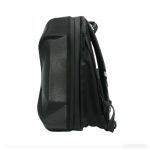 Rucsac Model X pentru motociclete cu LED-uri, spatiu depozitare casca, protectie hardshell, ergonomic, port USB, laptop, impermeabil, Negru - imagine 4