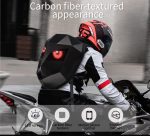 Rucsac Model IRON MAN pentru motociclete cu LED-uri, spatiu depozitare casca, protectie hardshell, ergonomic, port USB, laptop, impermeabil, Negru - imagine 5