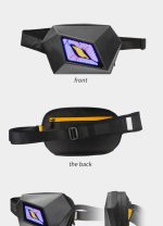 Borseta de umar moto rigida cu ecran Led si Bluetooth, Model DEVIL'S EYE - imagine 6