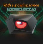 Borseta de umar moto rigida cu ecran Led si Bluetooth, Model DEVIL'S EYE - imagine 5