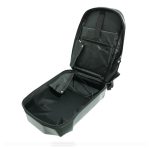 Rucsac Model X pentru motociclete cu LED-uri, spatiu depozitare casca, protectie hardshell, ergonomic, port USB, laptop, impermeabil, Negru - imagine 5