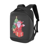 Rucsac Model T3 pentru motociclete cu LED-uri, spatiu depozitare casca, protectie hardshell, ergonomic, port USB, laptop, impermeabil, Negru