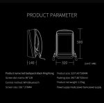 Rucsac Model T4 pentru motociclete cu LED-uri, spatiu depozitare casca, protectie hardshell, ergonomic, port USB, laptop, impermeabil, Negru - imagine 7