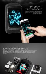 Rucsac Model T4 pentru motociclete cu LED-uri, spatiu depozitare casca, protectie hardshell, ergonomic, port USB, laptop, impermeabil, Negru - imagine 3