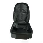 Rucsac Model X pentru motociclete cu LED-uri, spatiu depozitare casca, protectie hardshell, ergonomic, port USB, laptop, impermeabil, Negru - imagine 2