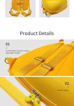 Ghiozdan copii cu Led, Model LOY KID, rezistent la apa - imagine 5